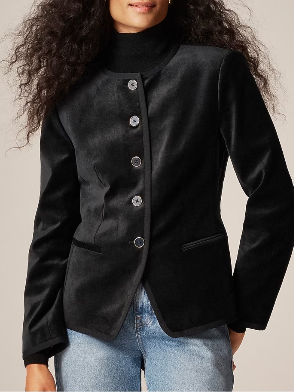 J crew Cora lady jacket in velvet